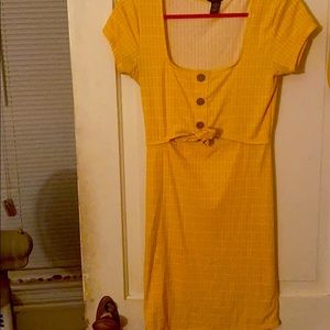 Yellow and white Rainbow dress size M